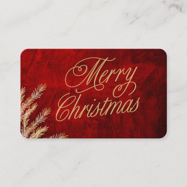 jul-kort visitkort (Framsida)