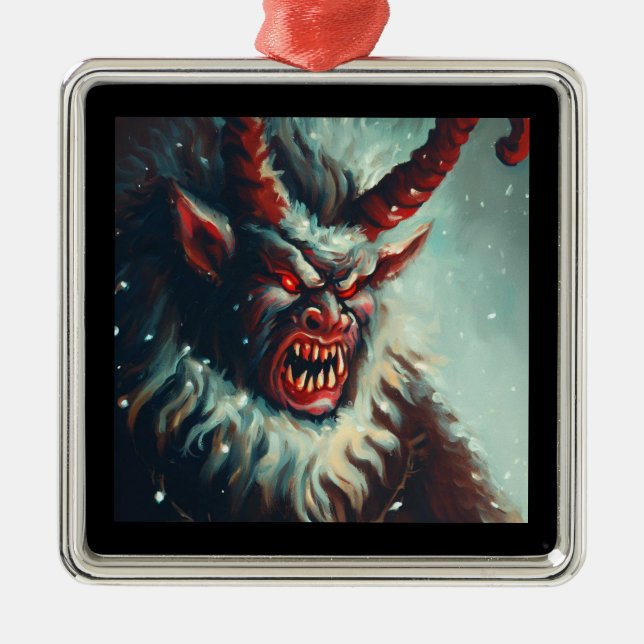 Jul Krampus 3 Julgransprydnad Metall (Framsidan)