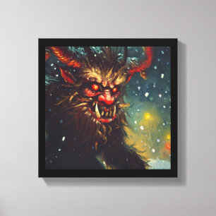 Jul Krampus 4 Canvastryck