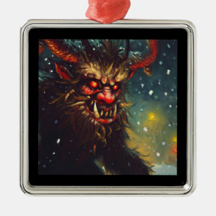 Jul Krampus 4 Julgransprydnad Metall