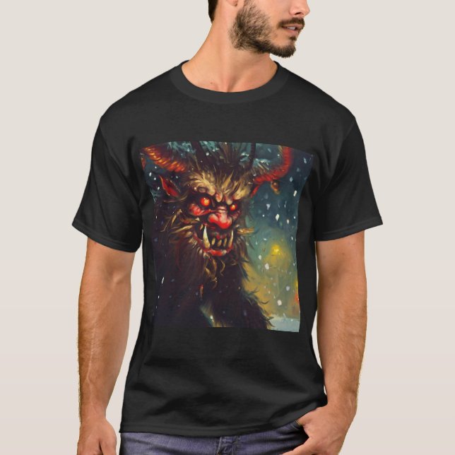 Jul Krampus 4 T Shirt (Framsida)