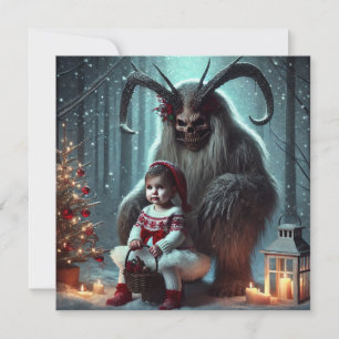 Jul Krampus Julkort