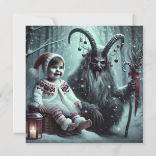 Jul Krampus Julkort