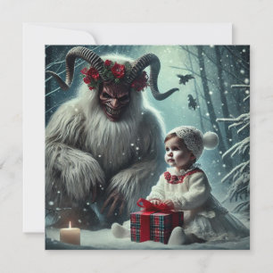 Jul Krampus Julkort