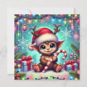 Jul Krampus Julkort