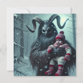 Jul Krampus Julkort