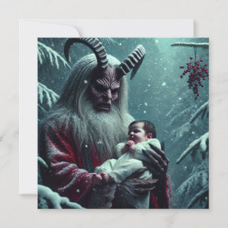 Jul Krampus Julkort