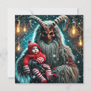 Jul Krampus Julkort