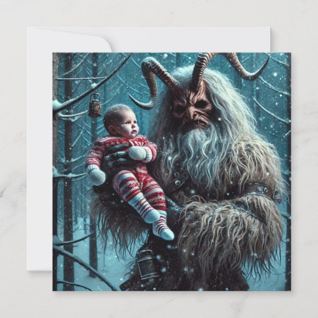 Jul Krampus Julkort (Framsida)