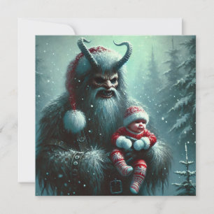 Jul Krampus Julkort