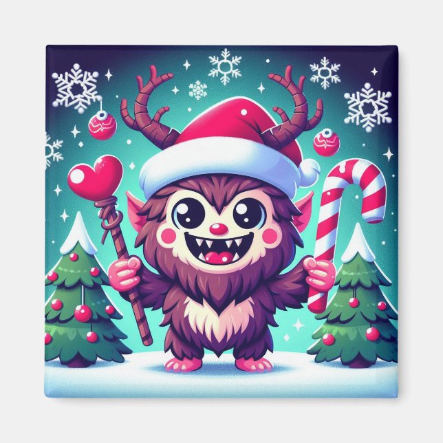 Jul Krampus Magnet (Framsidan)