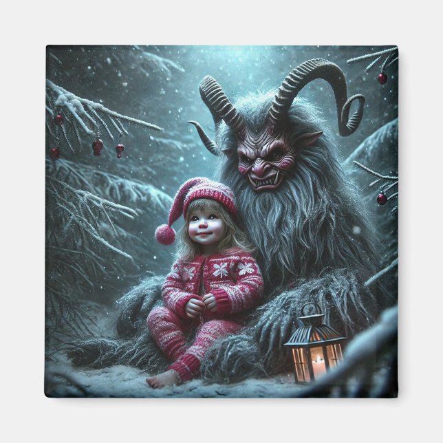 Jul Krampus Magnet (Framsidan)