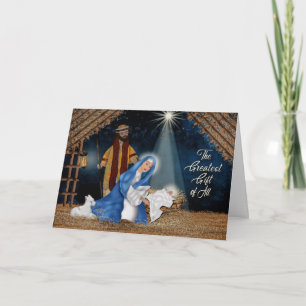 Jul, kristen, Manger Scene, Mary, Joseph Kort