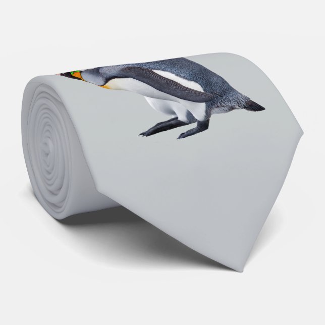 Jul Kung Tie (lätt Grått) Slips (Rullad)