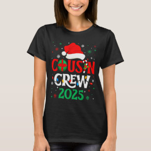 Jul Kusin Crew 2025 Xmas Roliga Matchande Familj T Shirt