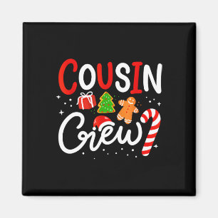 Jul Kusin Crew Rolig Santa Hatt Ljus Barn M Magnet