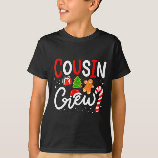Jul Kusin Crew Rolig Santa Hatt Ljus Barn M T Shirt