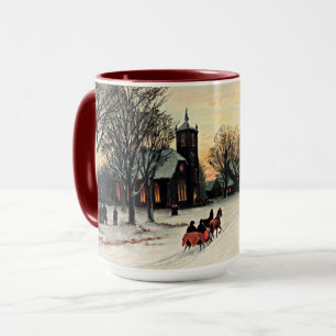 Jul Kväll, 1889, vintage, målning Mugg