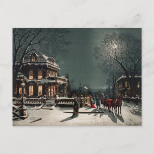 Jul Kväll av Joseph Hoover & Sons Co Helgdag Helg Vykort