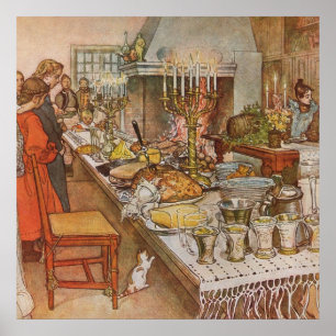 Jul Kväll Carl Larsson 1904 Poster