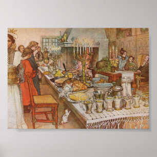 Jul Kväll Carl Larsson 1904 Poster