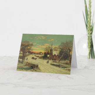 Jul Kväll Church Services Helgkort