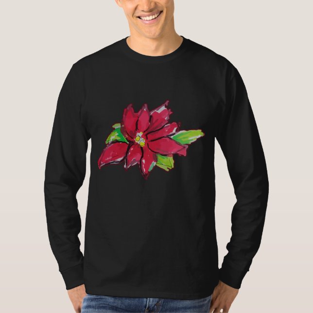 Jul Kväll Flower T Shirt (Framsida)