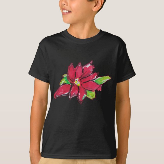 Jul Kväll Flower T Shirt (Framsida)