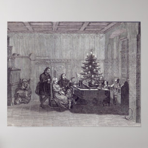 Jul Kväll i Tysklanda Poster