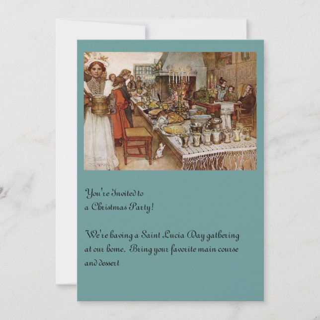 jul Kväll Julaftonen Inbjudningar (Framsida)