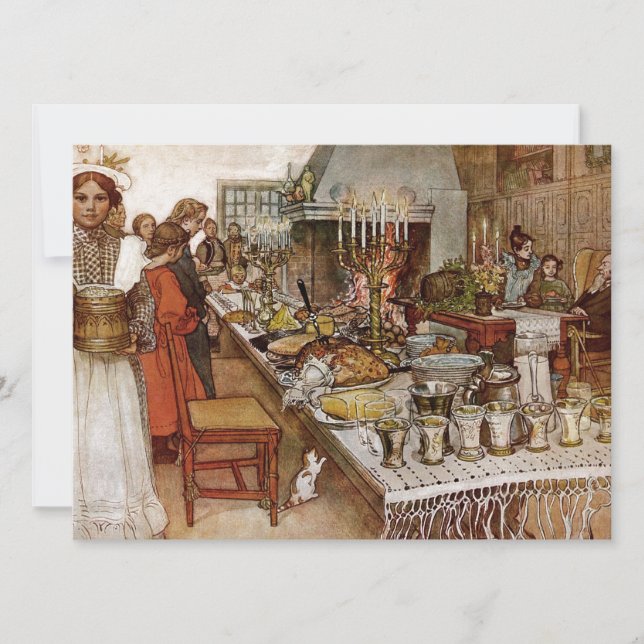 jul Kväll Julaftonen Julkort (Framsida)