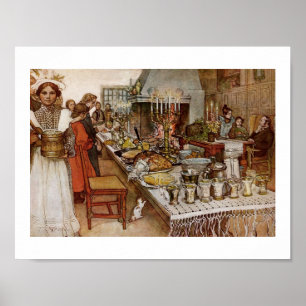 jul Kväll Julaftonen Poster