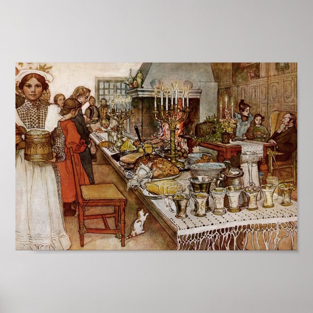 jul Kväll Julaftonen Poster (Framsidan)