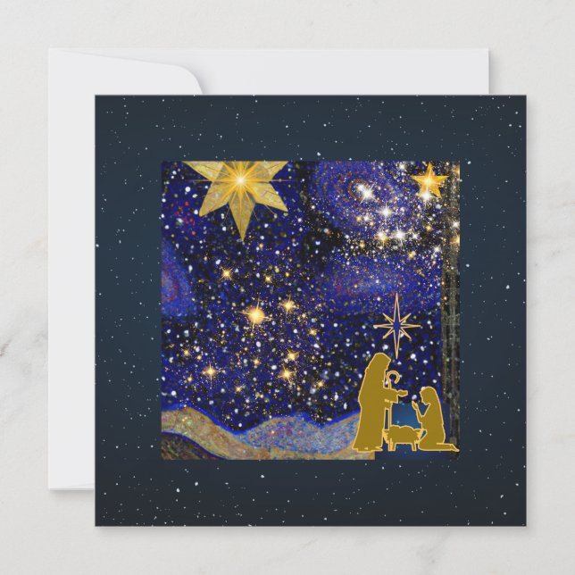 Jul Kväll Julkort (Framsida)