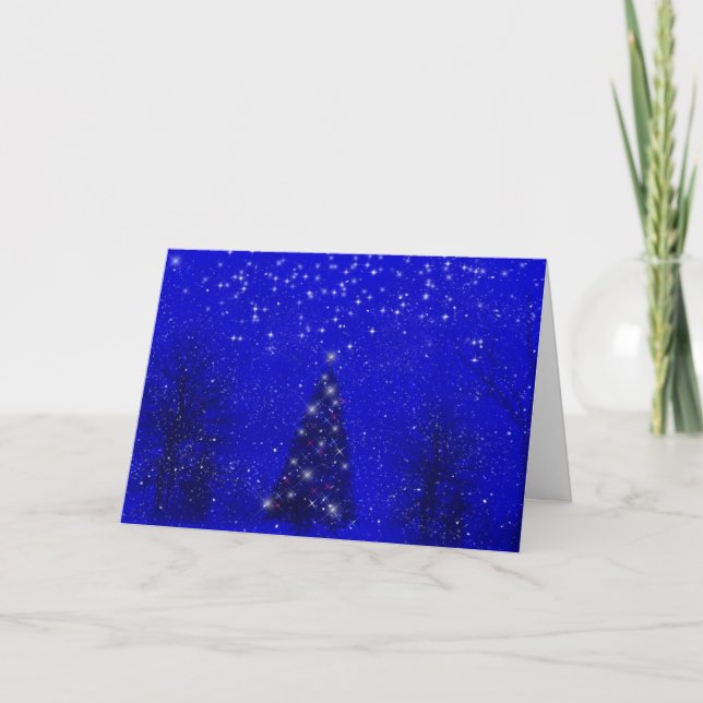 Jul Kväll Julkort Helgkort (Framsida)