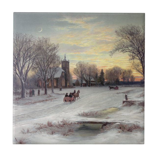 Jul Kväll Kakelplatta (Framsidan)