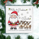 Jul Kväll Mjölk Cookies Santa Carrots Reindeer Bricka<br><div class="desc">Mjölk och kakor för tomten,  morötter för alla renar - allt på en personlig med snö och barnens namn. Perfekt för att få en speciell beröring till Kväll-jultraditionerna!</div>