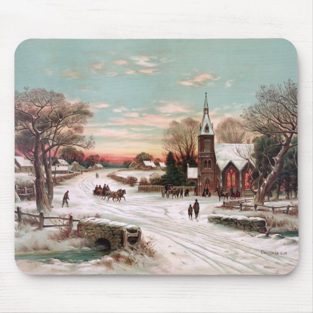 Jul Kväll Mousepad Musmatta (Framsidan)