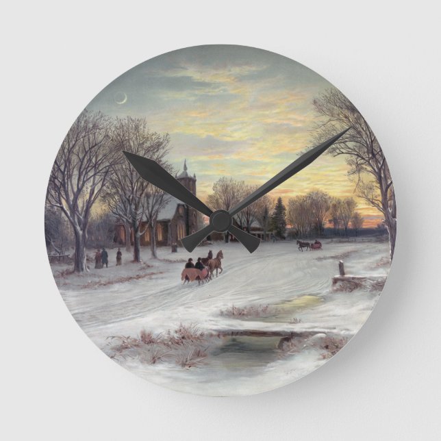 Jul Kväll Rund Klocka (Framsida)