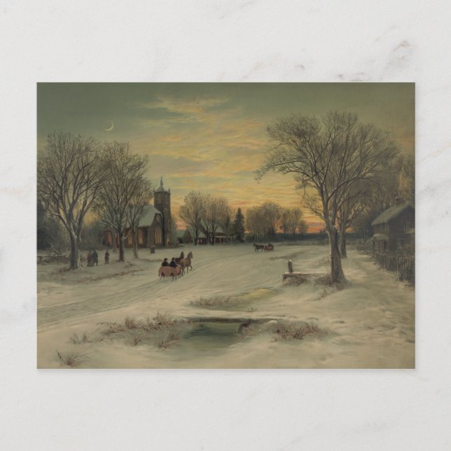 Jul Kväll - vykort nummer 2 (Framsida)