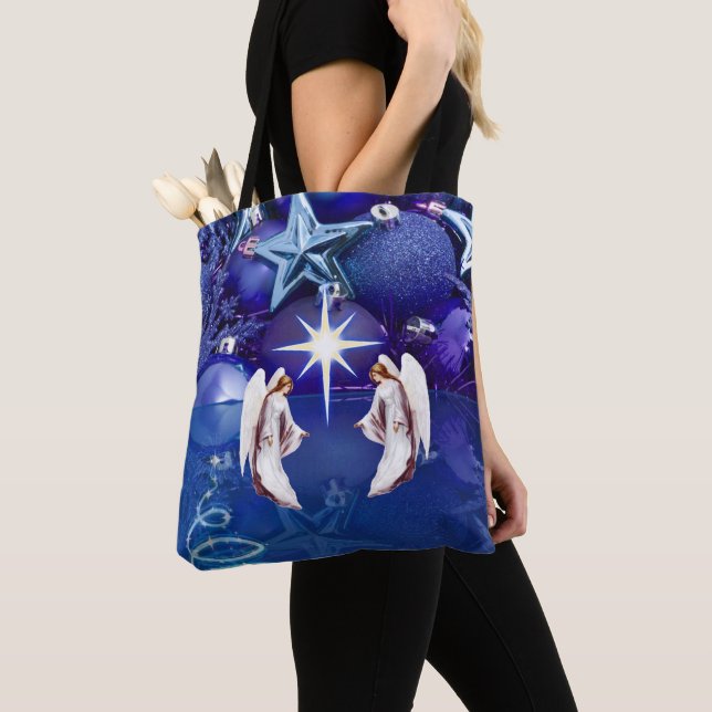 Jul Kvinnors Tote bags Tygkasse (Närbild)