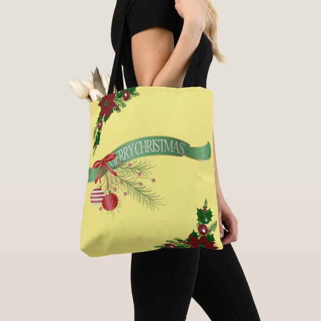 Jul Kvinnors Tote bags Tygkasse (Närbild)