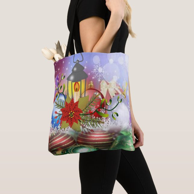 Jul Kvinnors Tote bags Tygkasse (Närbild)