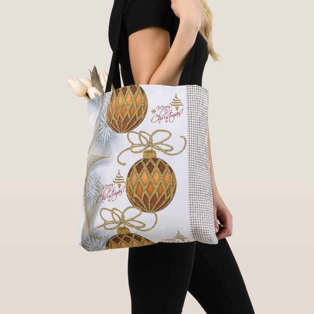 Jul Kvinnors Tote bags Tygkasse (Närbild)