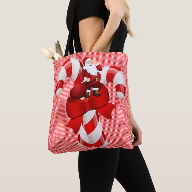 Jul Kvinnors Tote bags Tygkasse (Närbild)