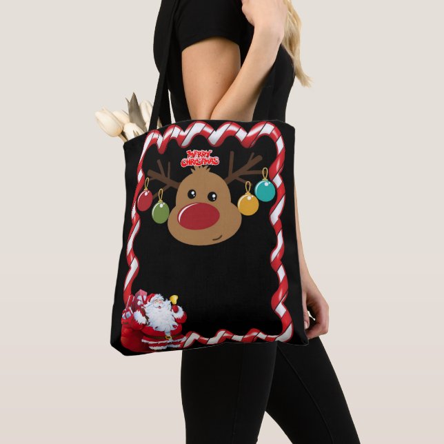 Jul Kvinnors Tote bags Tygkasse (Närbild)