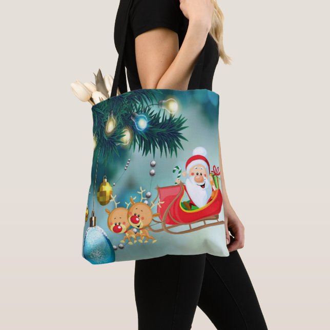 Jul Kvinnors Tote bags Tygkasse (Närbild)