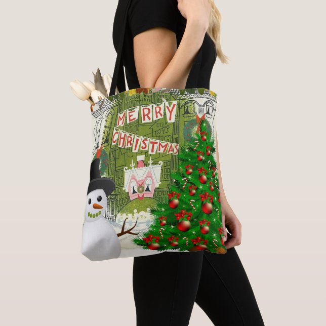 Jul Kvinnors Tote bags Tygkasse (Närbild)