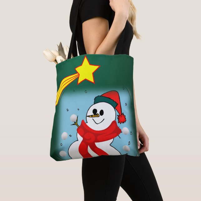 Jul Kvinnors Tote bags Tygkasse (Närbild)