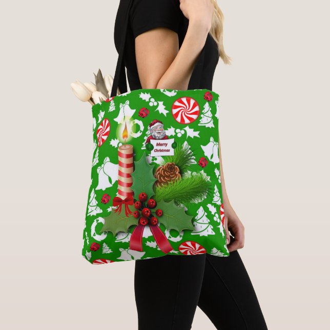 Jul Kvinnors Tote bags Tygkasse (Närbild)